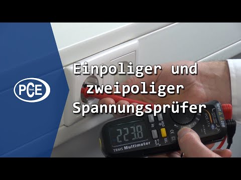 Einpoliger und zweipoliger Spannungsprüfer - Wissenswertes und Praxis #pceinstruments