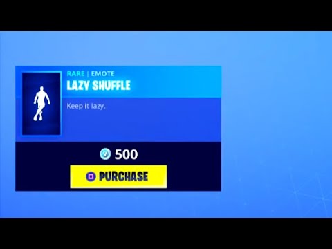 new lazy shuffle dance emote fortnite daily item shop - fortnite lazy shuffle in real life