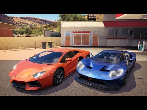 Forza Horizon 3 Online - Lamborghini Aventador VS Ford GT 2017 - GoPro - ZOIOOGAMER