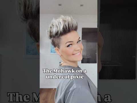 Mohawk Style on a Pixie Cut with Undercut | Easy Short Hair Tutorial