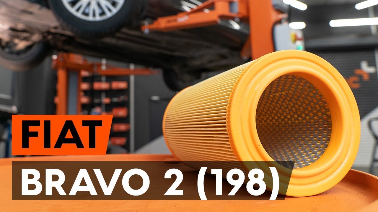 Kaip pakeisti Fiat Bravo 2 oro filtro - keitimo instrukcija