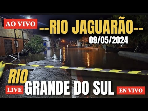 ⚠️RIO GRANDE DO SUL - CHEIA do RIO JAGUARÃO #riograndedosul #aovivo  #riojaguarao #vivo