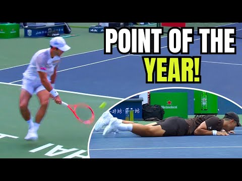 MOST INSANE TENNIS POINTS OF 2025 (Impossible Shots)