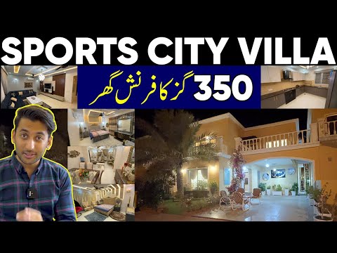 Sportscity Villa || 1st Time Furnished Villa Available For Sale || Bahria Town Karachi
