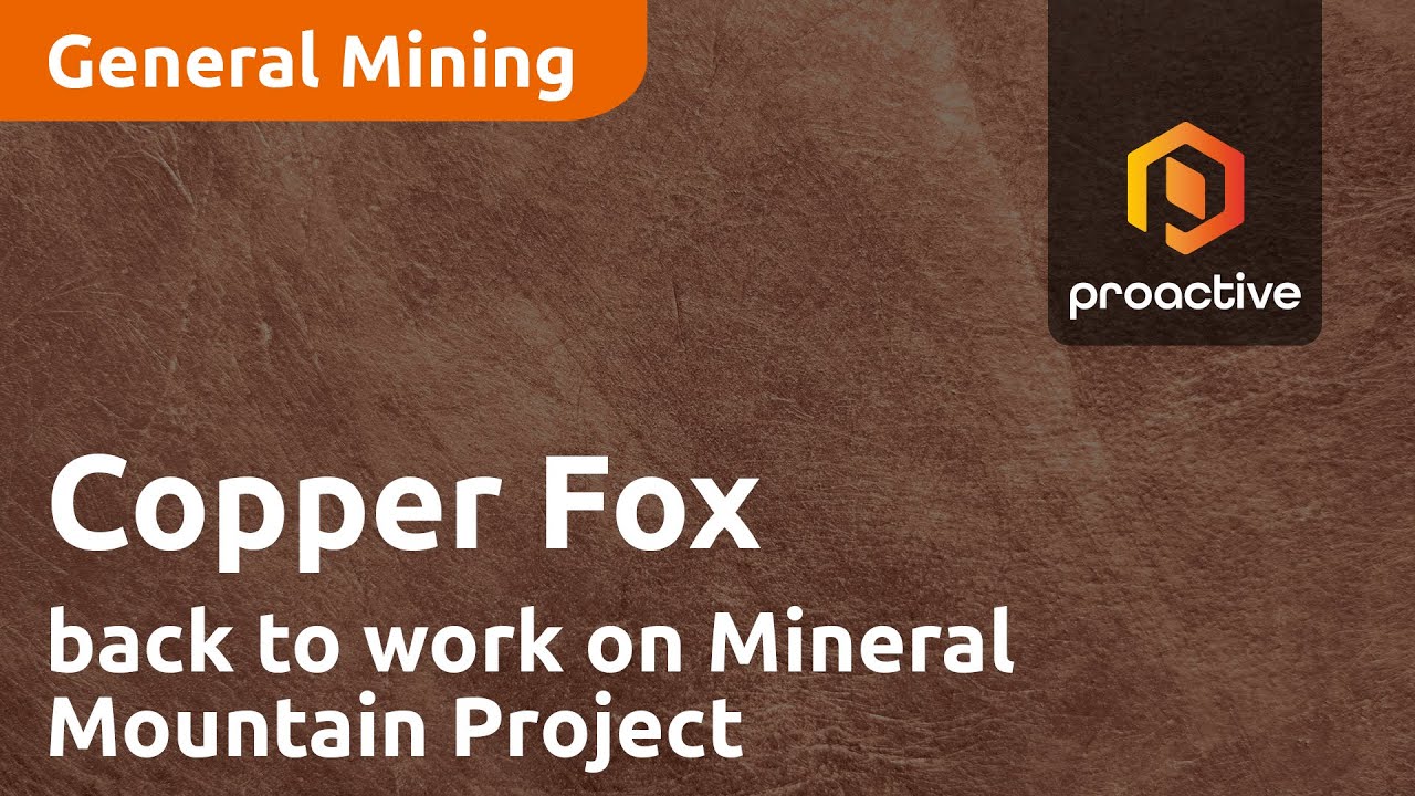 Copper Fox Metals getting back to work on Mineral Mountain project with geophysical survey