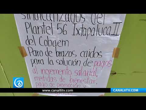Video: Planteles del Colegio de Bachilleres del Edomex inician paro de labores por falta de pagos