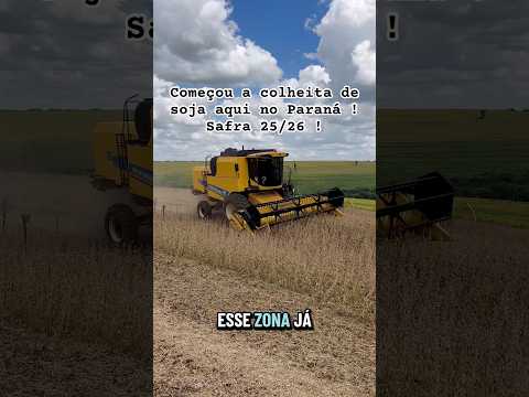 Começou a colheita de soja aqui no Paraná ! Safra 25/26 !