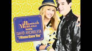 Hannah Montana feat. David Archuleta - I Wanna Know You (audio)