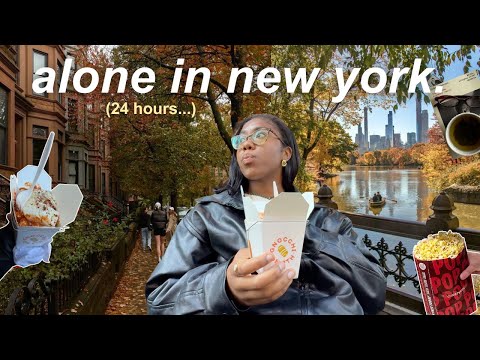 24 HOURS Alone in NYC: My Perfect Solo Fall Day in New York City 🍂 (What to Do)