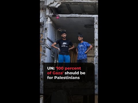 UN: “100% of Gaza” should be for Palestinians | AJ #shorts