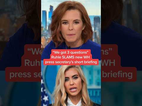 'We got 3 questions': Ruhle SLAMS new WH press secretary's short briefing