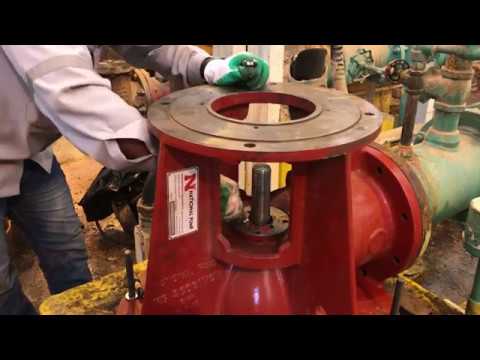 Aurora - Peerless - National Vertical Turbine Pump Installation Work -Stuffing box assembly- Part 8