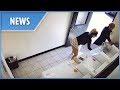 British Playboy Model Groped While Doing Laundry