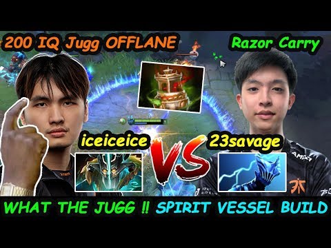 Fnatic 23savage [Razor] Carry vs iceiceice Juggernaut [Offlane] New Meta Build 7.24b Dota 2 Gameplay