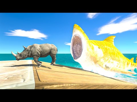 Who is Fast to Get on the Ship - Animal Revolt Battle Simulator
