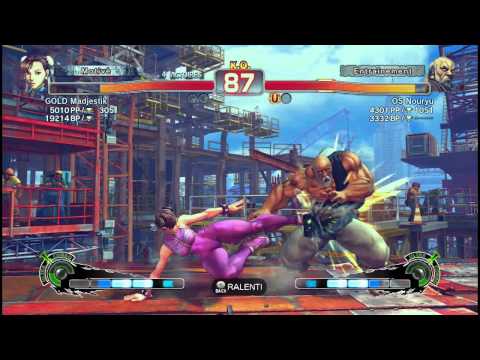 OS Nouryu (Gouken) VS GOLD Madjestik (Chun-Li) - SSF4 AE 2012 720HD