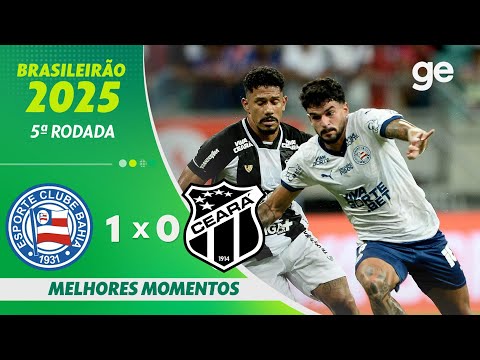 Gols e lances de Bahia x Ceará