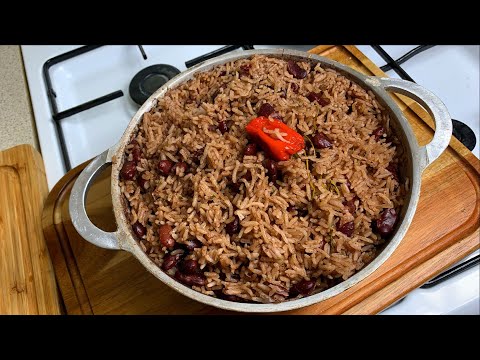 HOW TO MAKE RICE AND PEAS || CARIBBEAN RICE AND PEAS || TERRI-ANN’S KITCHEN