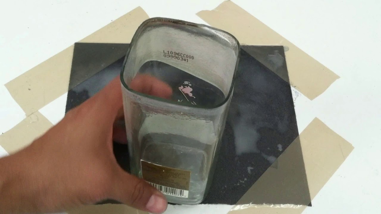 Como cortar una botella de vidrio cuadrada