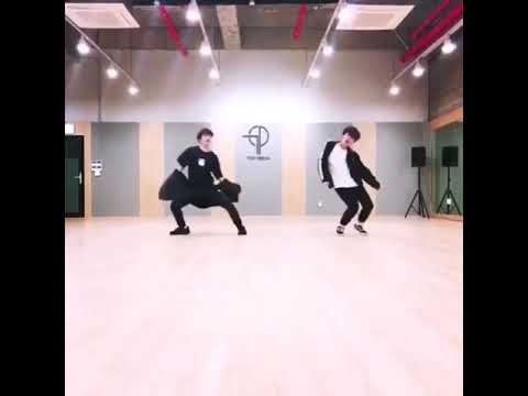 Minjae and Huijun dancing to baby don’t stop