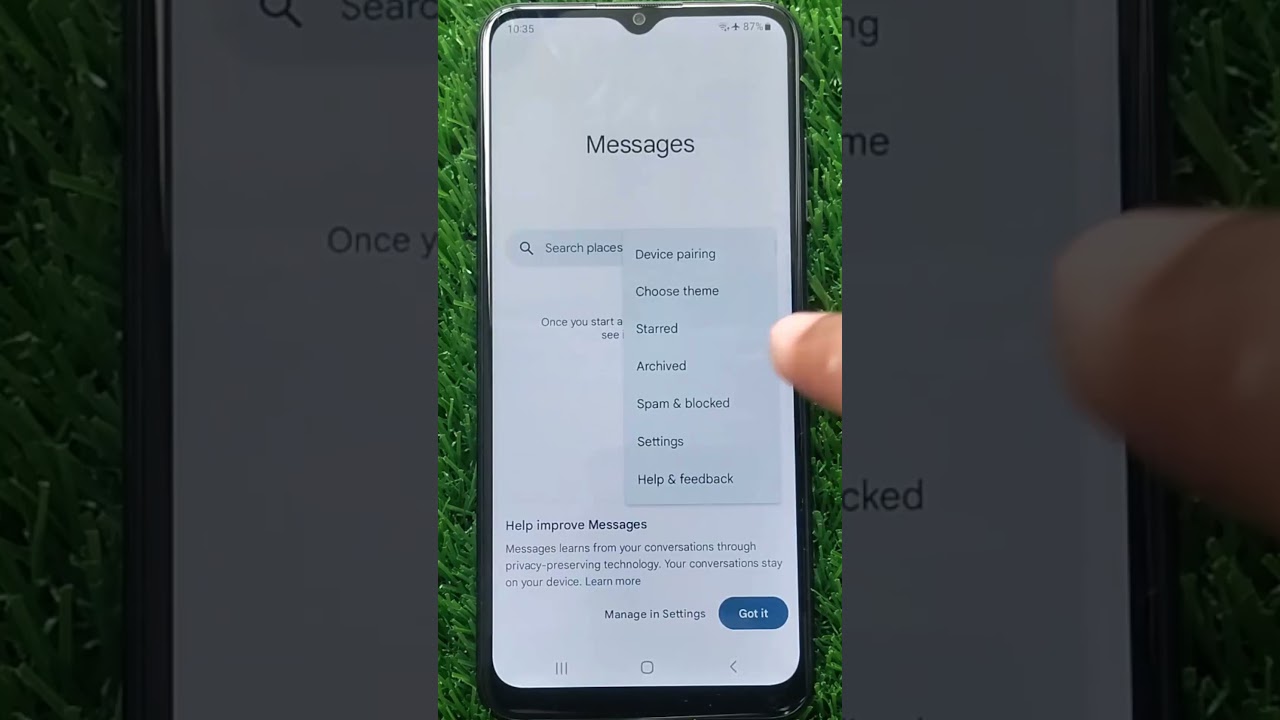 How to Turn On SMS Delivery Reports on Samsung Galaxy #shorts