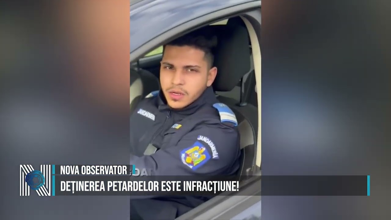 DEȚINEREA PETARDELOR ESTE INFRACȚIUNE!