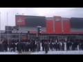 "новороссия" Донецк - огромная очередь за едой (1.12.2014) 