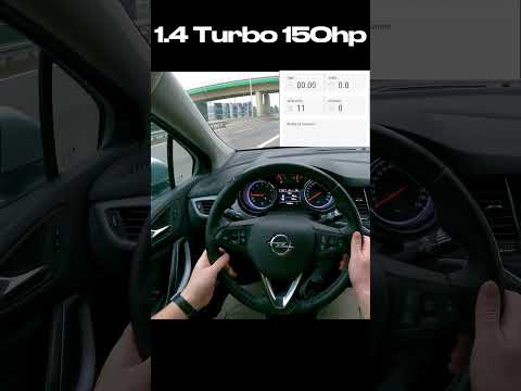 0-100 test: Opel Astra K 1.4 Turbo 150hp 2017 #shorts #acceleration #pov #testdrive #opel #opelastra