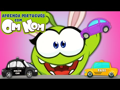 VENHA BRINCAR E APRENDER COM CARRINHOS DE BRINQUEDO | Aprenda Português com OmNom
