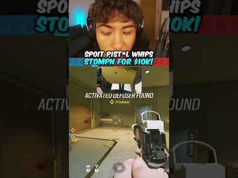 Spoit Whips Out The Pistol VS Stompn For $10k! | JYNXZI R6 1v1