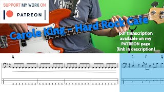 Carole King - Hard Rock Cafe (Bass cover with tabs)