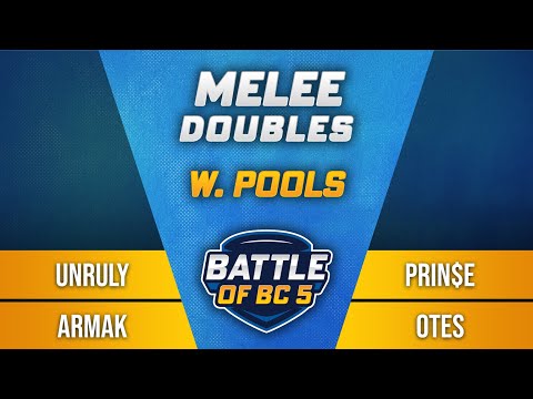 Unruly / Amrak vs PRIN$E / OtES - Melee Doubles Winners Pools - Battle of BC 5