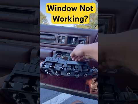 How To Change Window Switch - Chevy Caprice #windowswitch #chevycaprice #carrestoration #amazon