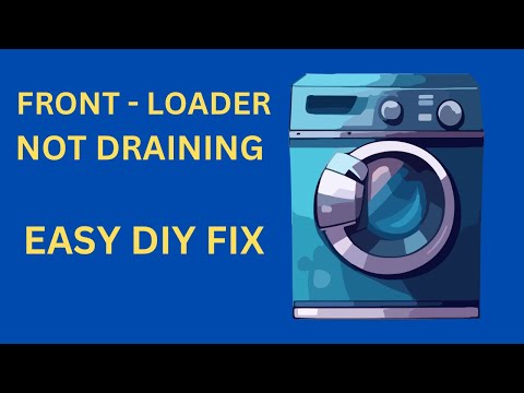 ✨ Front Load Washer Not Draining - Easy  DIY  FIX ✨