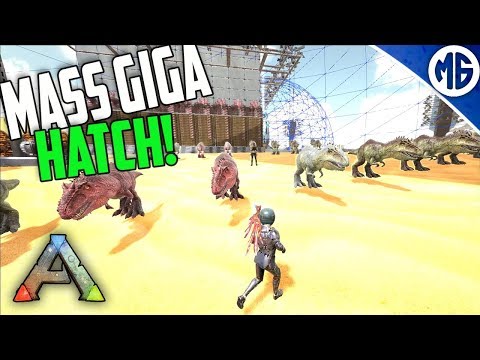 FINISHING OFF THE MAIN BASE AND MASS GIGA HATCH! 3 Man PvP Servers - Ark: Survival Evolved