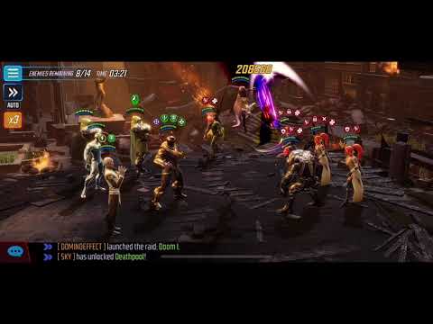 Doom Raid: Mystic Boss node with DeathPool