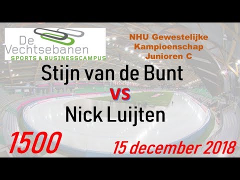 Stijn van de Bunt vs Nick Luijten 1500 VechtseBanen 20181215