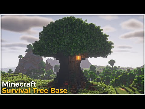 Minecraft: How To Build A Giant Tree Base | Large Survival Base Tutorial