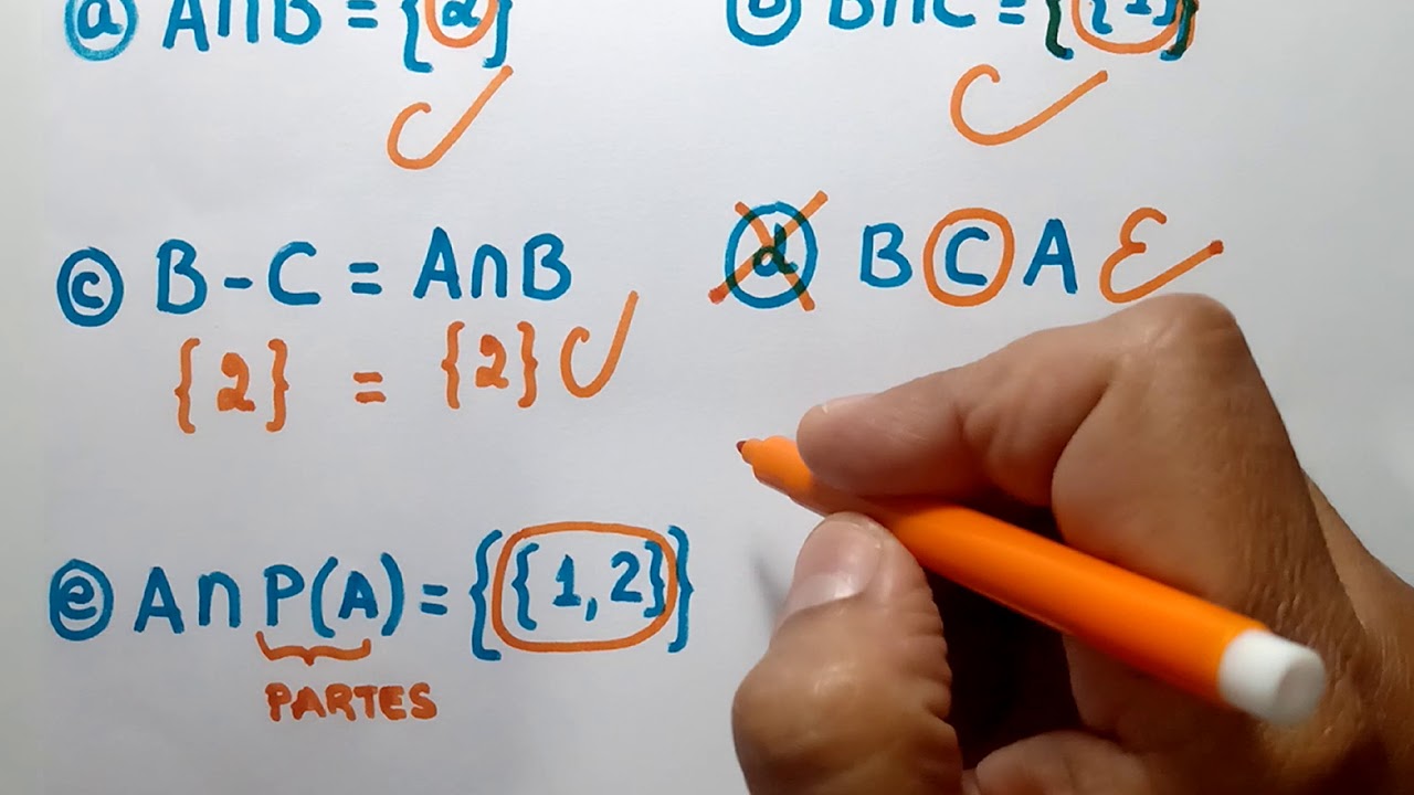 Notações de conjuntos e partes de um conjunto