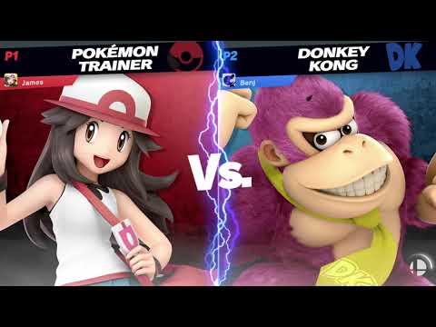 No one Three stocks Benjamin! Super Smash Bros Ultimate. (Donkey Kong vs Pokemon Trainer)