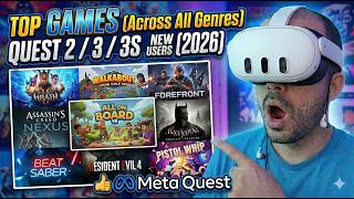 Top Games Across All Genres On The Meta Quest 2 / 3 / 3s for New Users - 2026 Edition