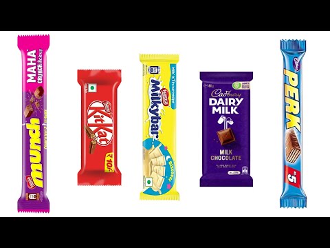 Nestle Munch, Nestle Kitkat, Nestle Milkybar Vs Cadbury Dairy Milk, Cadbury Perk Chocolate Unboxing.