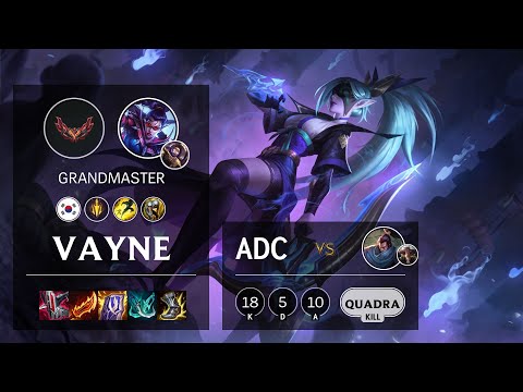 Vayne ADC vs Yasuo - KR Grandmaster Patch 12.3