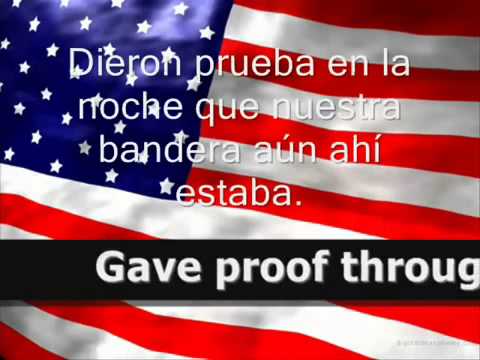 Himno de U.S.A. con subtitulos en español