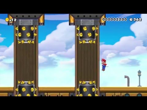 Super Mario Maker Levels: "Bowser Jr's Spiky Skewers"