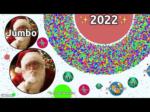 Santa Playing Agar.io - EPIC SOLO AGARIO GAMEPLAY