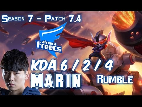 AFs MaRin RUMBLE vs MAOKAI Top - Patch 7.4 KR Ranked