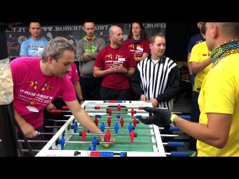 Eliminations PENALTIES: VMWare (Black Lemons) vs Experian - IT Foosball League III - 25.11.2017