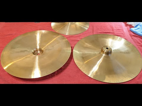 Paiste Stambul 18" marching chinas 1205g/1215g. no serial,  mid 70's