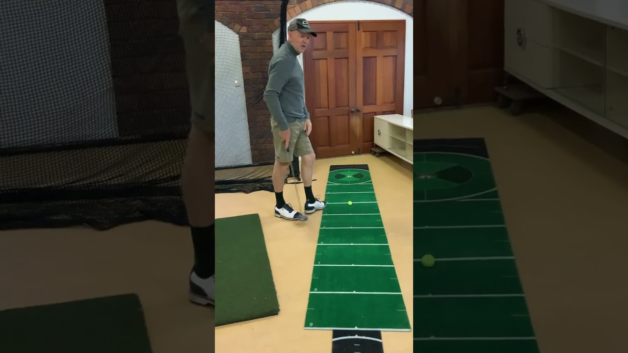aiming your ball and mat
